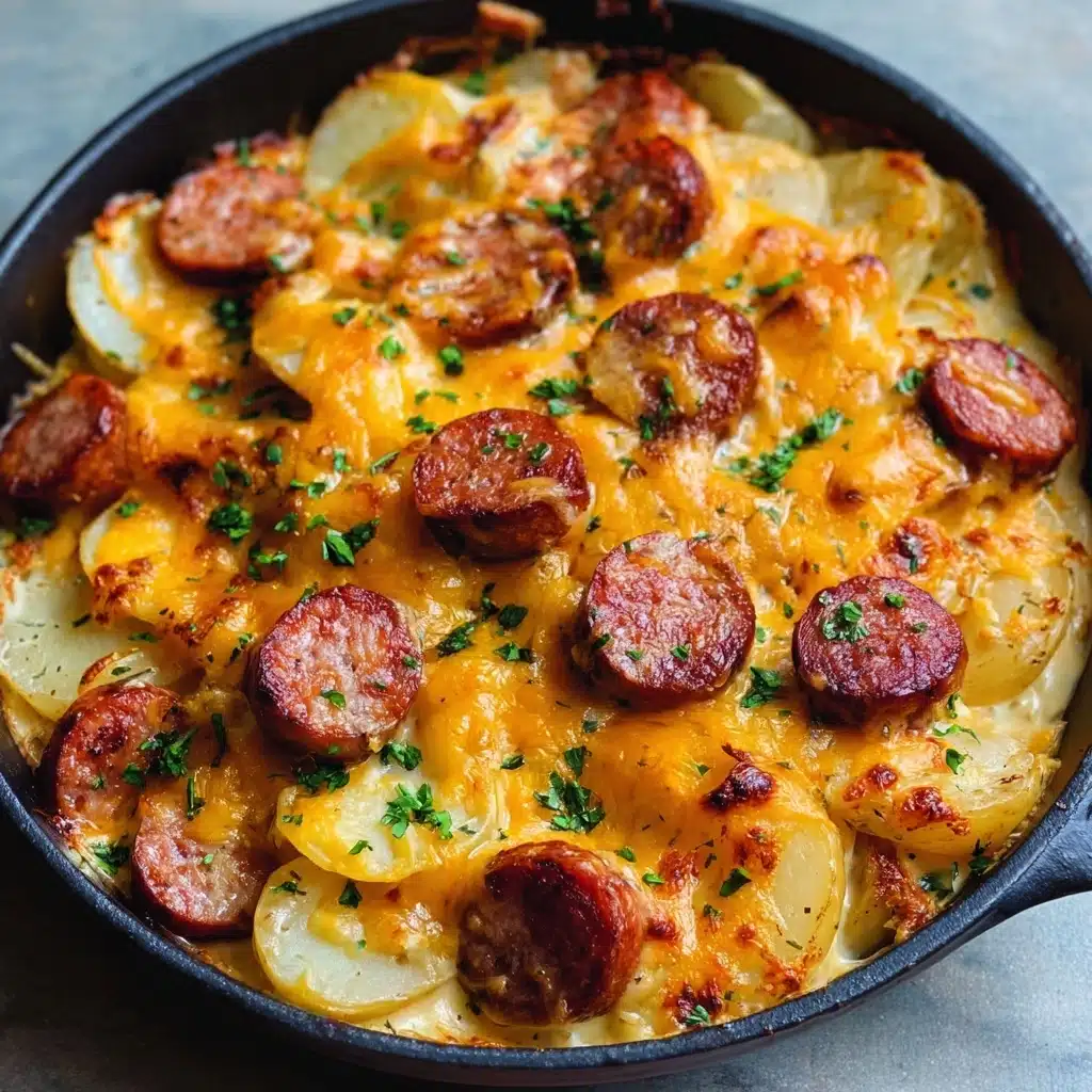 Cheesy Ranch Potatoes and Smoked Sausage Recipe