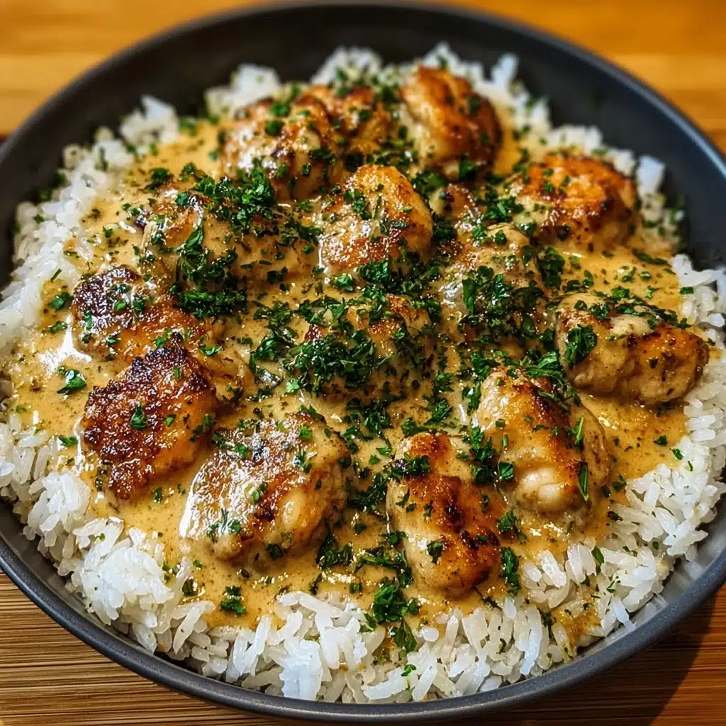 Smothered Chicken and Rice Recipe - Recipe Image