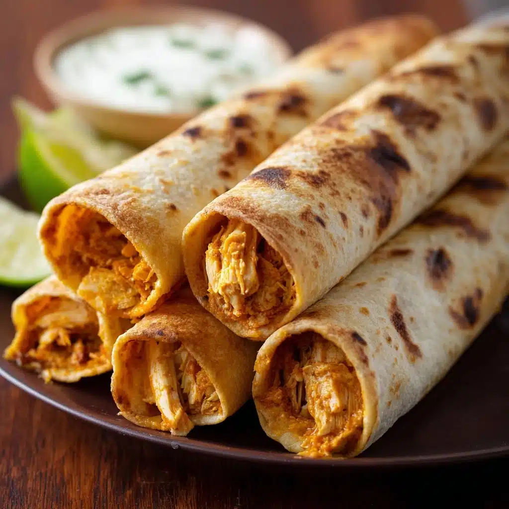 Oven Baked Chicken Taquitos Recipe - Recipe Image