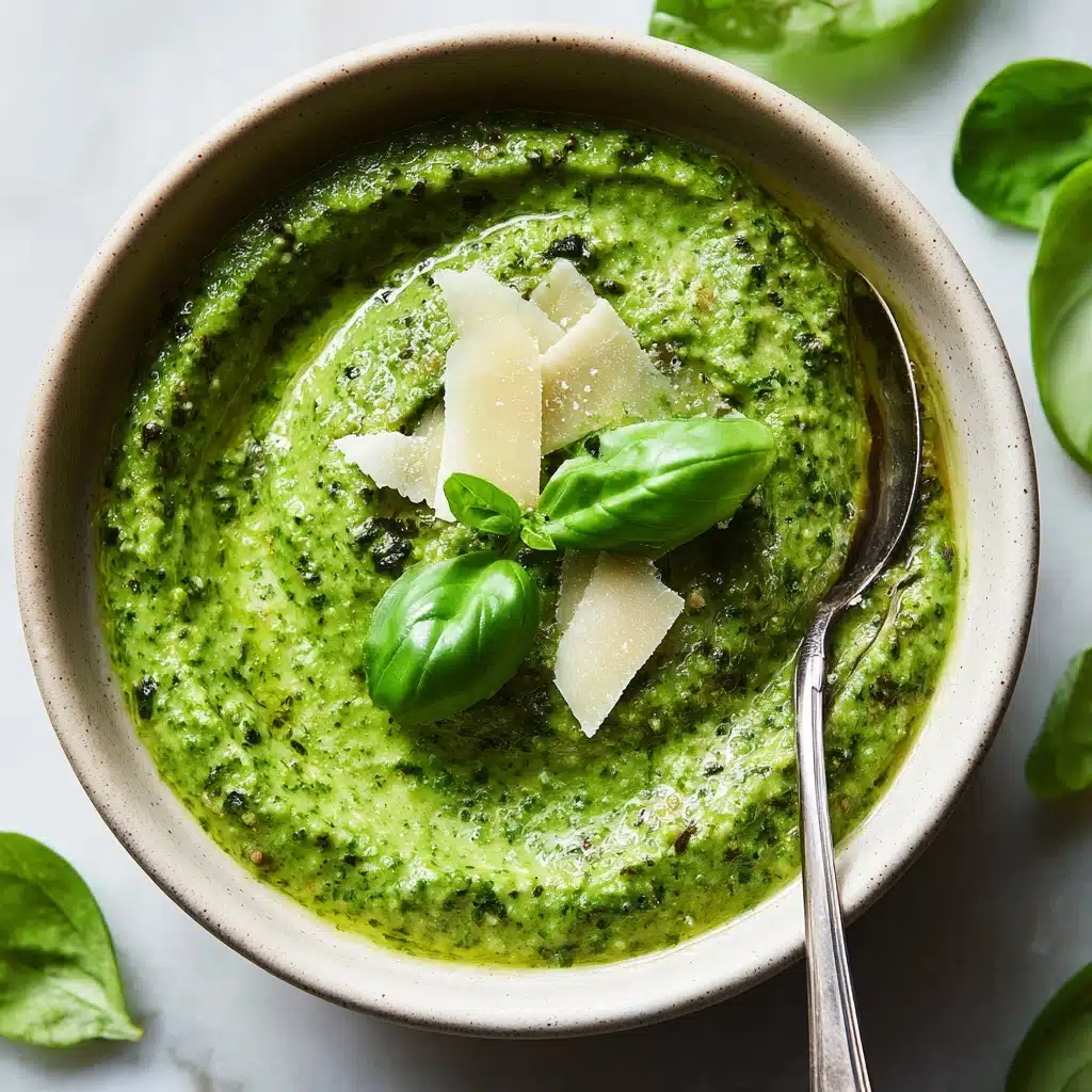 Homemade Basil Pesto Recipe - Recipe Image