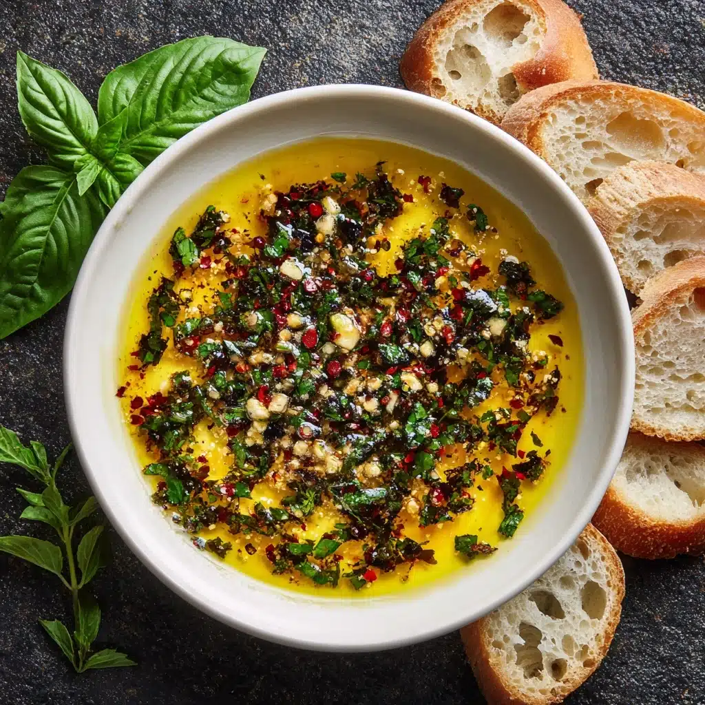 Olive Oil Bread Dip | Bread dipping oil Recipe - Recipe Image