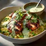 Peruvian Chicken and Rice with Green Sauce Recipe