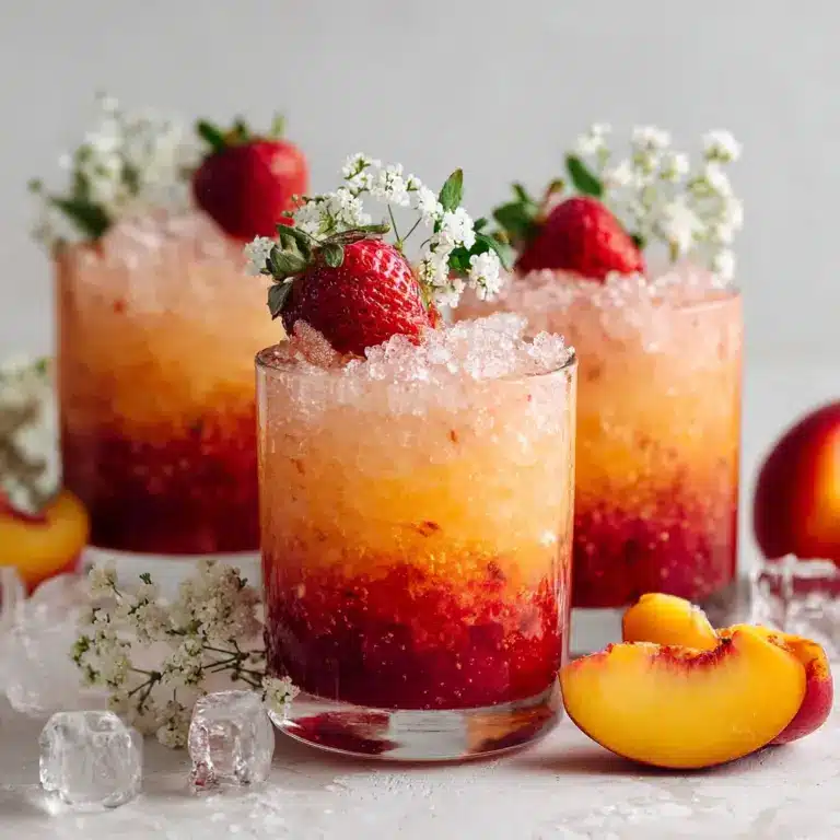 Strawberry Peach Spritzer Recipe