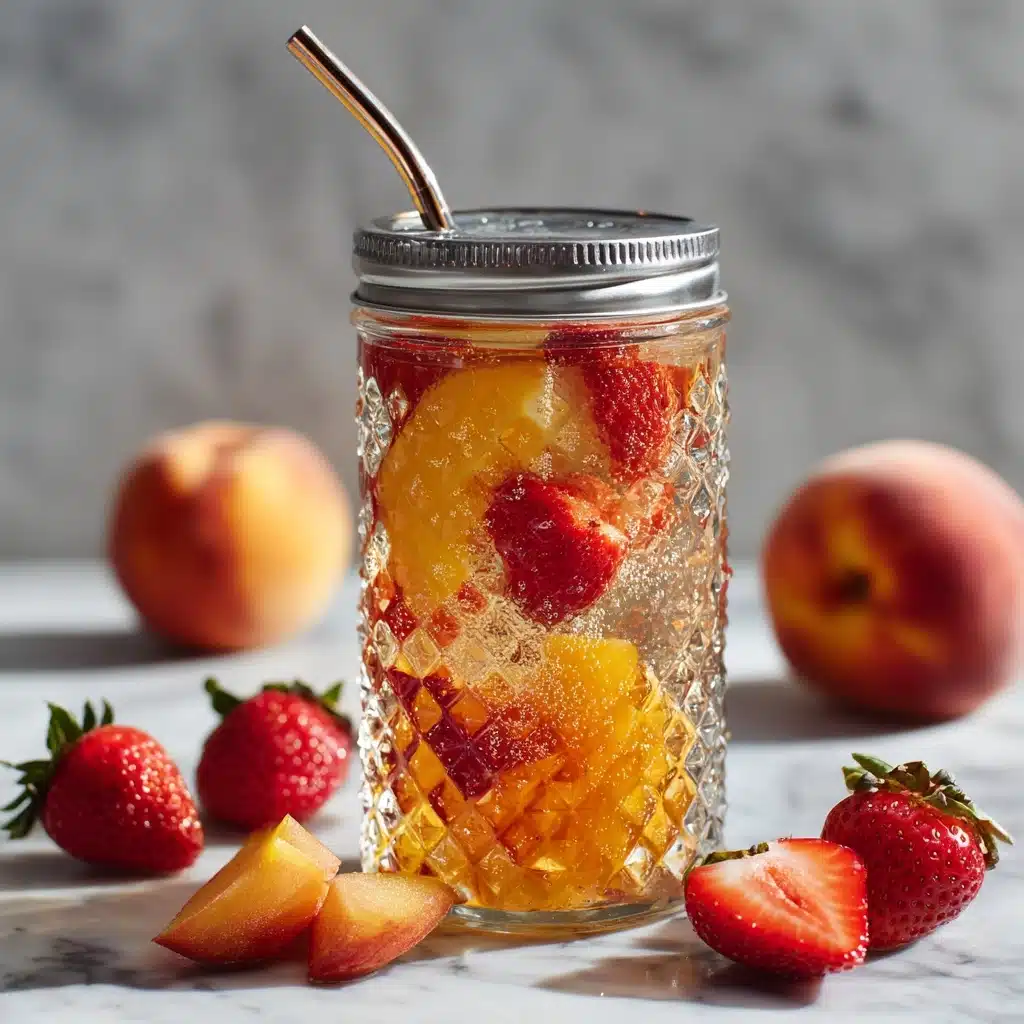 Strawberry Peach Soda Recipe - Recipe Image