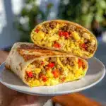 High Protein Breakfast Burritos (Sheet Pan Egg Bake) Recipe