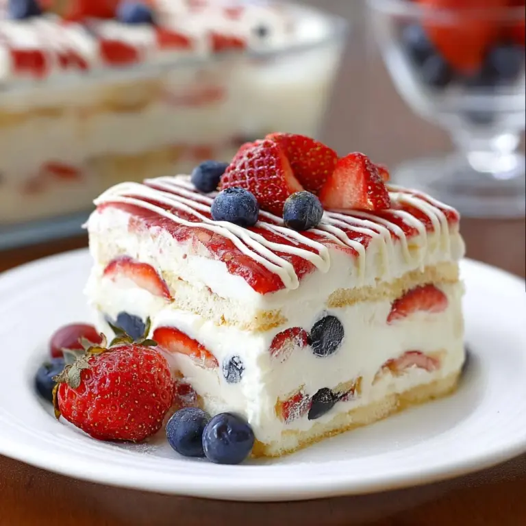 No Bake Summer Berry Icebox Cake Recipe