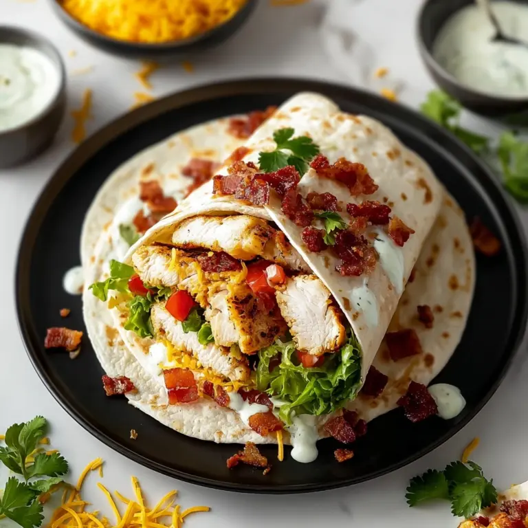 Crispy Chicken Bacon Ranch Wrap Recipe