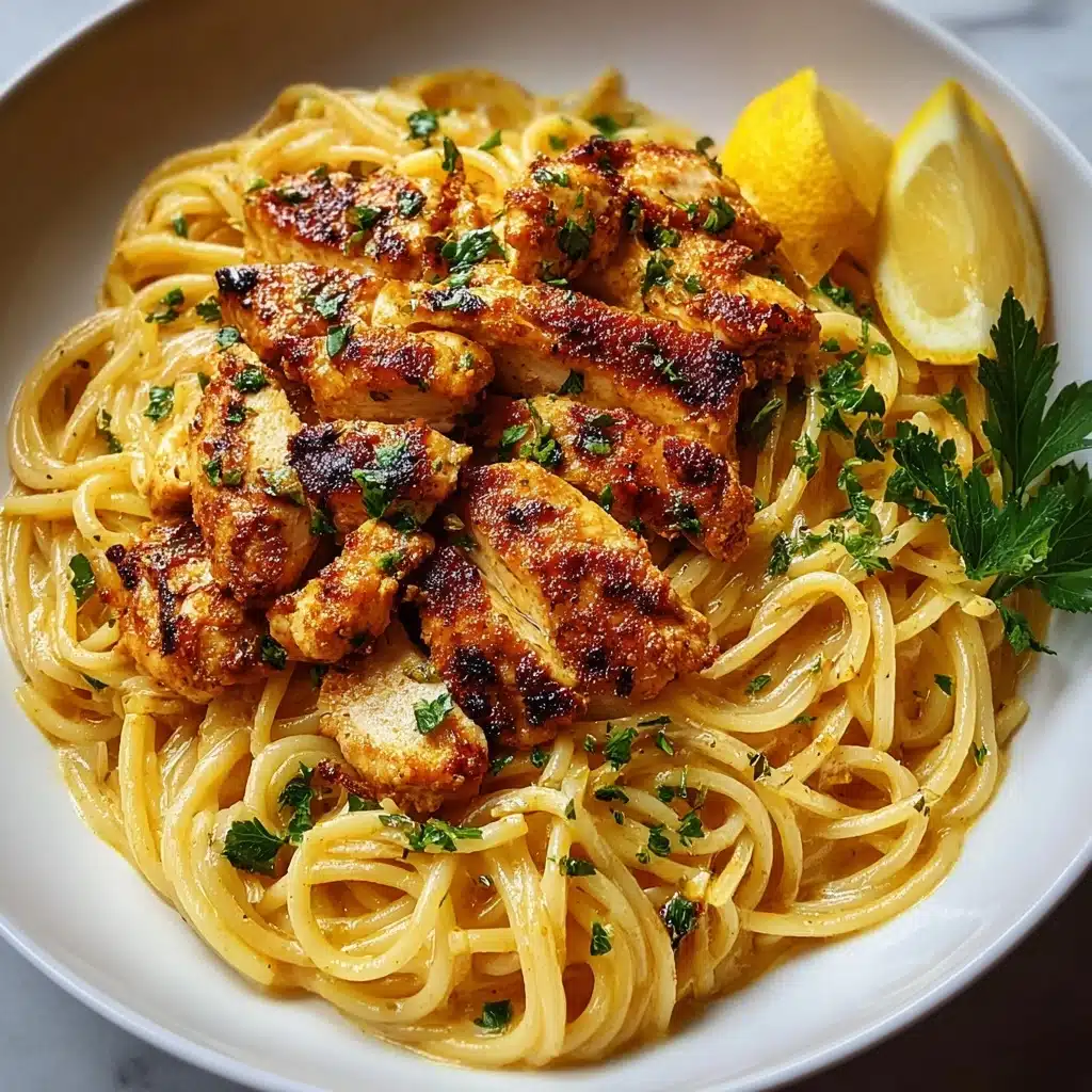 Creamy Chicken Linguine Recipe - Recipe Image