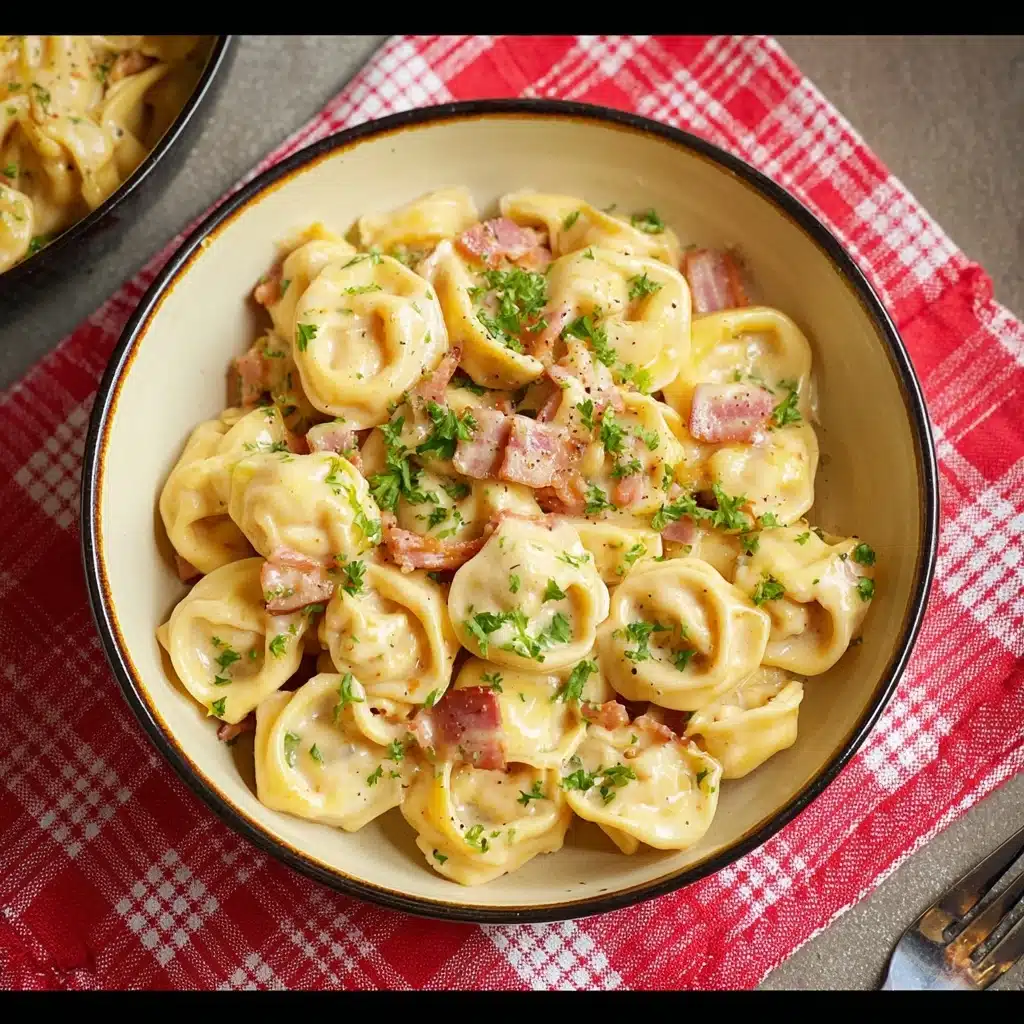 Creamy Tortellini Carbonara Recipe - Recipe Image