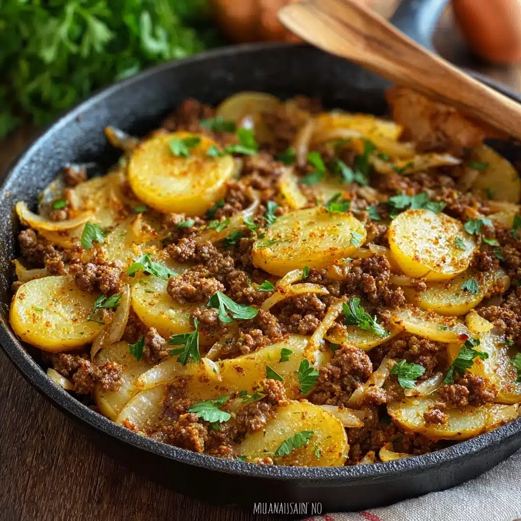 Ground Beef And Potatoes Skillet Recipe - Recipe Image