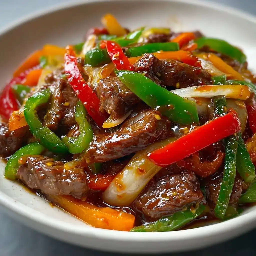 Tender and Flavorful Chinese Pepper Steak Recipe - Recipe Image