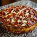 Meat Lovers Pizza Casserole Recipe