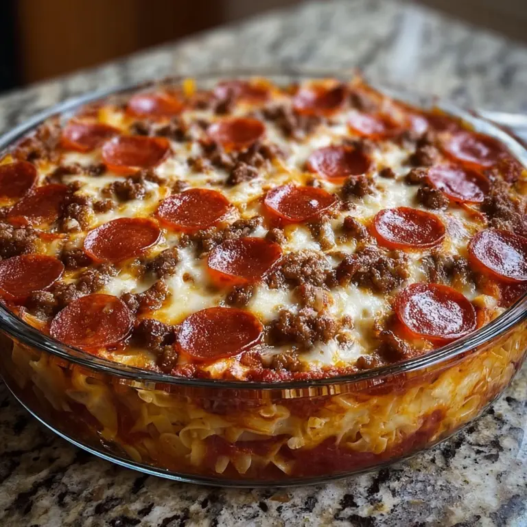 Meat Lovers Pizza Casserole Recipe