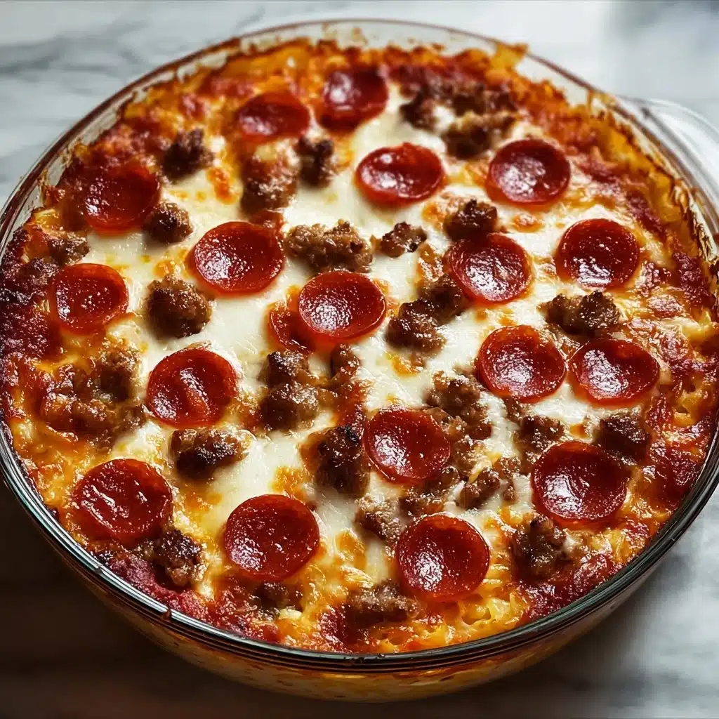 Meat Lovers Pizza Casserole Recipe - Recipe Image