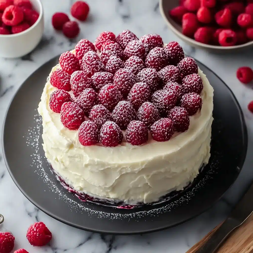White Chocolate Raspberry Dream Cake Recipe - Recipe Image