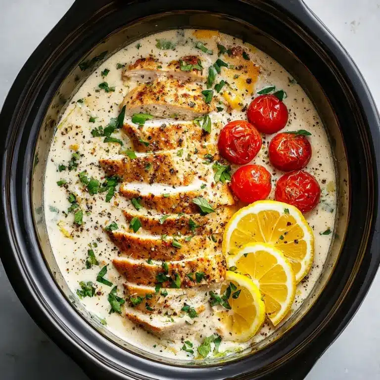 Crockpot Creamy Garlic Parmesan Chicken Recipe
