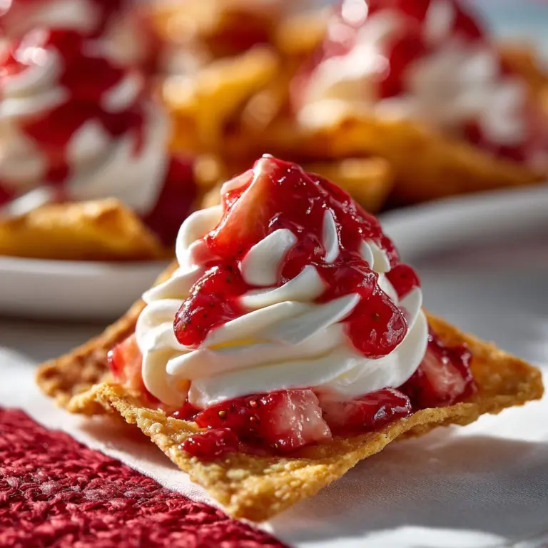 Strawberry Cheesecake Nachos Recipe