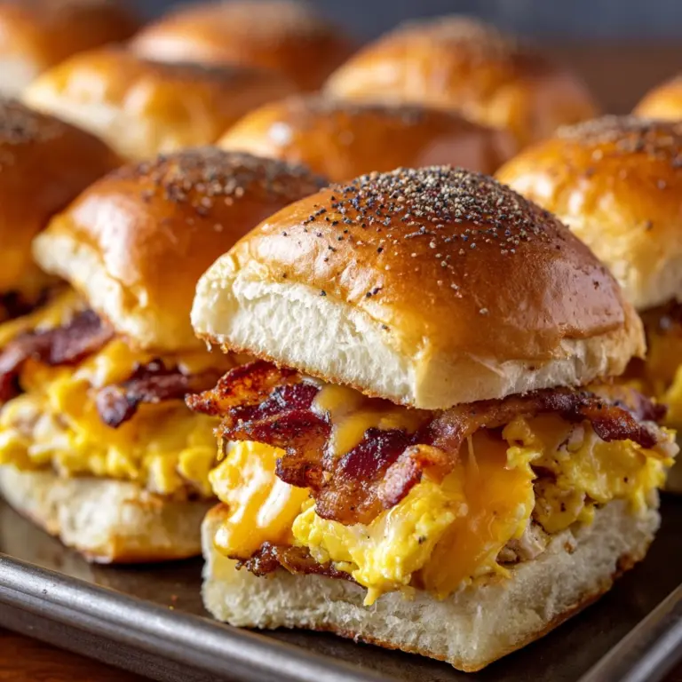 Crack Breakfast Sliders (Bacon Egg & Cheese) Recipe