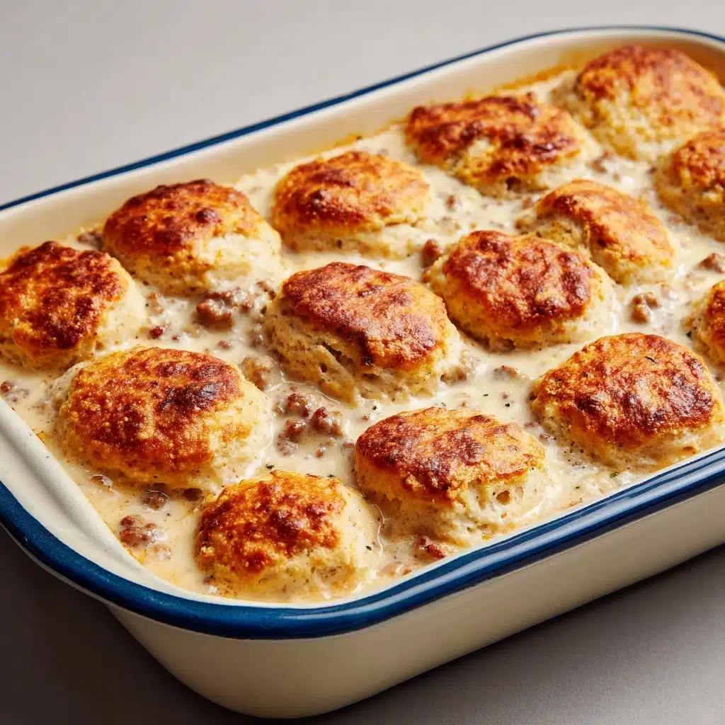 Biscuits and Gravy Casserole Recipe - Recipe Image