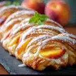 Peach Cream Cheese Braided Danish Recipe