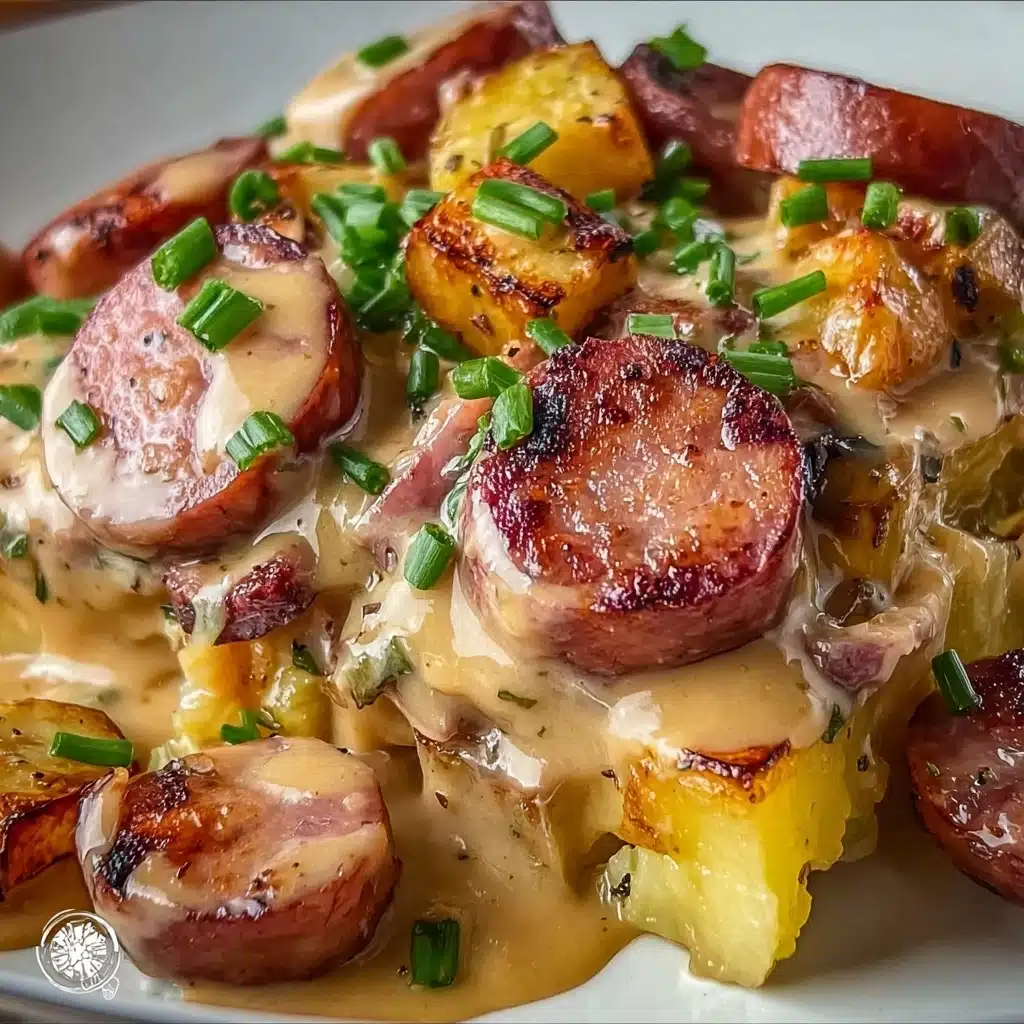 Cheesy Ranch Potatoes and Smoked Sausage Recipe - Recipe Image