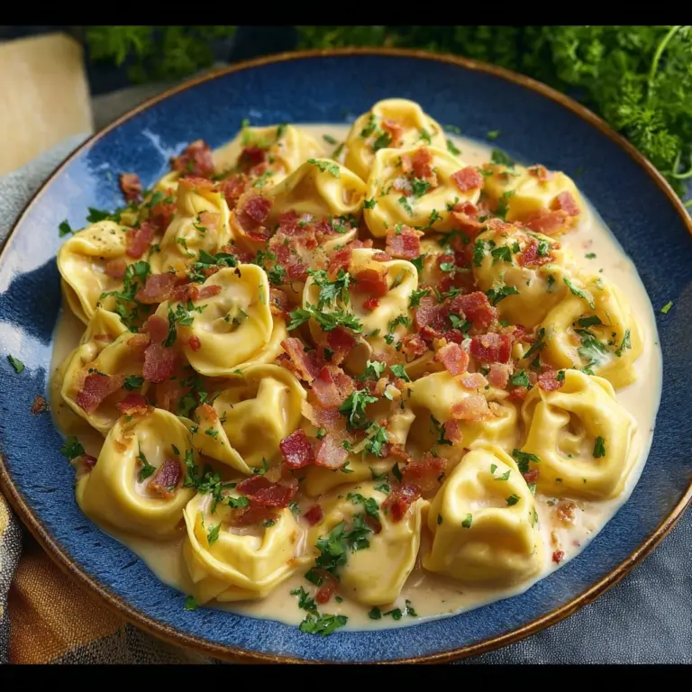 Creamy Tortellini Carbonara Recipe