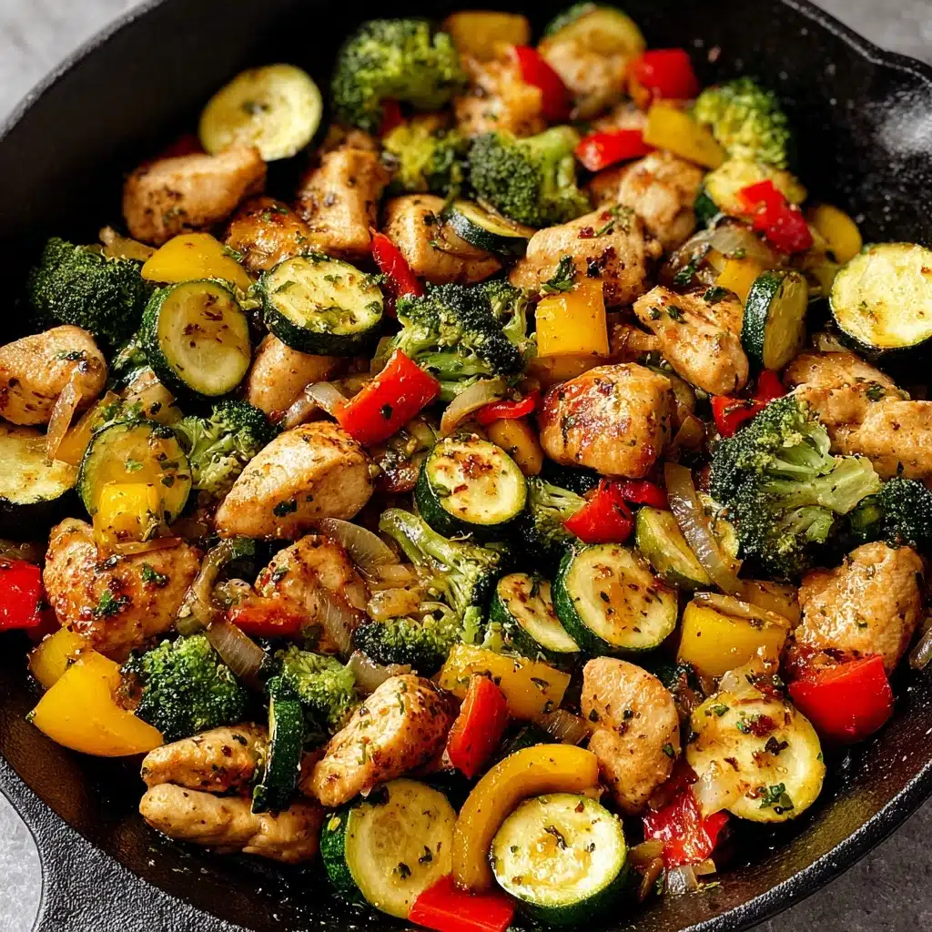 Healthy Chicken and Vegetables Skillet Recipe