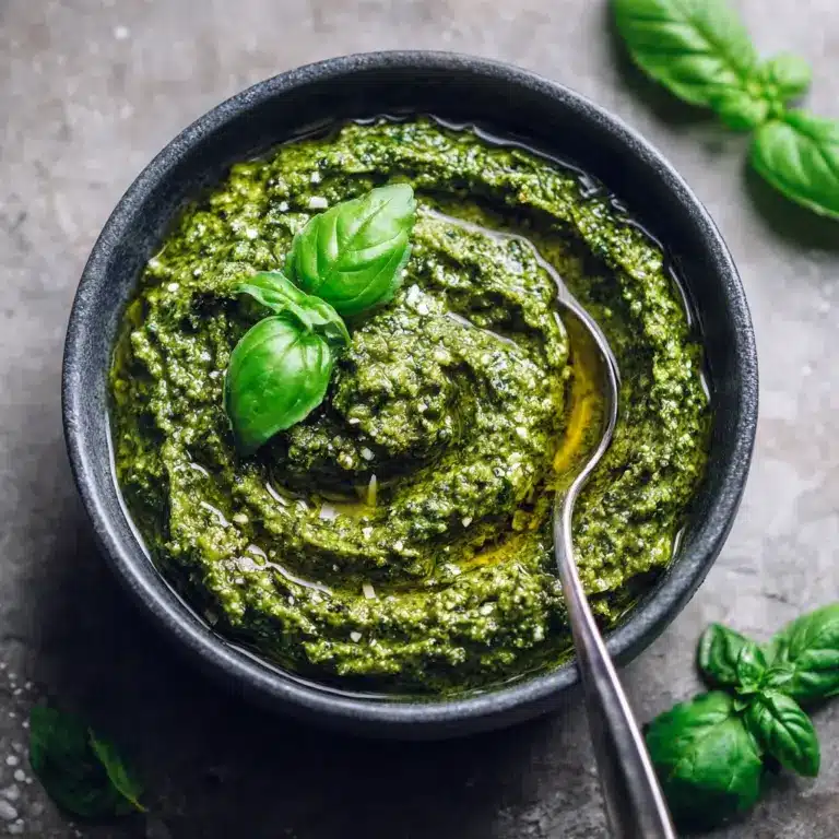Homemade Basil Pesto Recipe