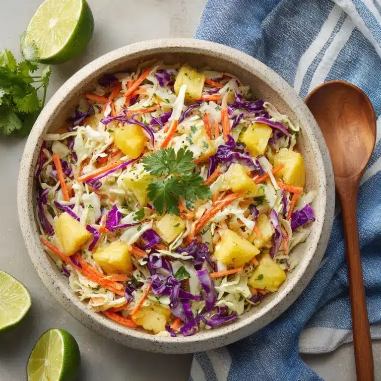 Hawaiian Pineapple Yogurt Slaw Recipe