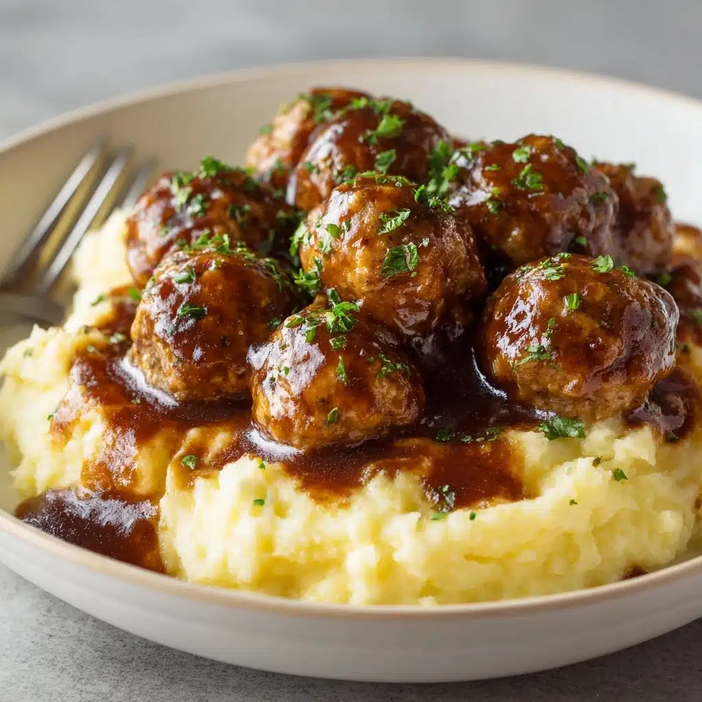 Slow Cooker Salisbury Steak Meatballs (Frozen Meatballs) Recipe