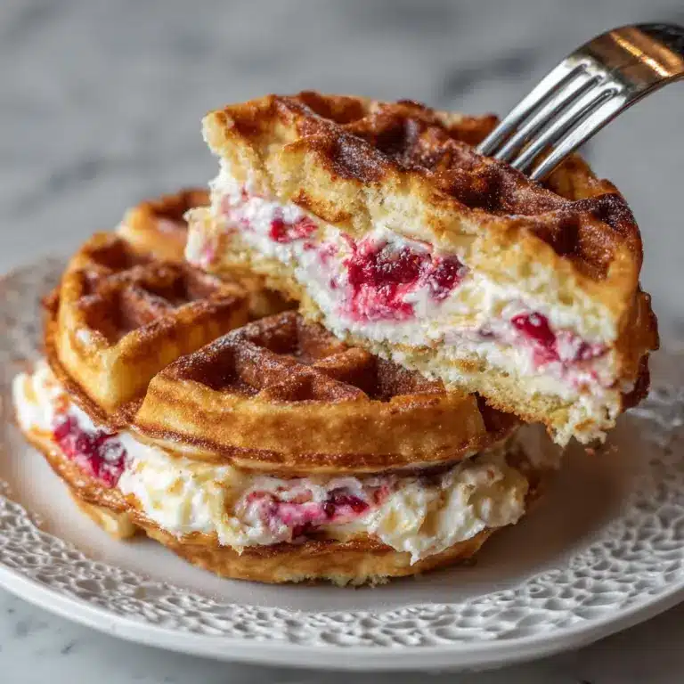 Sweet Frozen Waffle Grilled Breakfast Cheese Sandwich Recipe