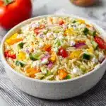 Rainbow Orzo Salad Recipe