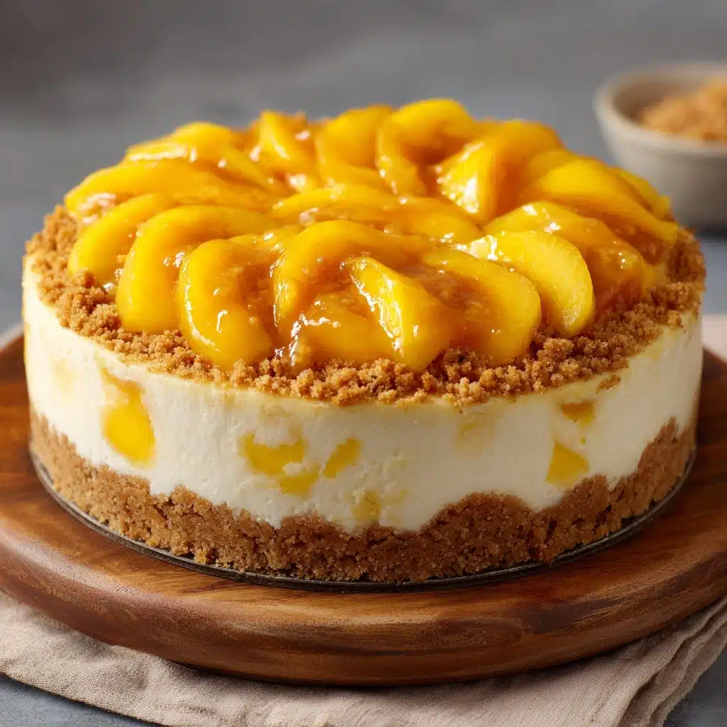 Peach Cobbler Cheesecake Recipe - Recipe Image