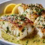 Tasty Baked Cod in Coconut Lemon Cream Sauce Recipe
