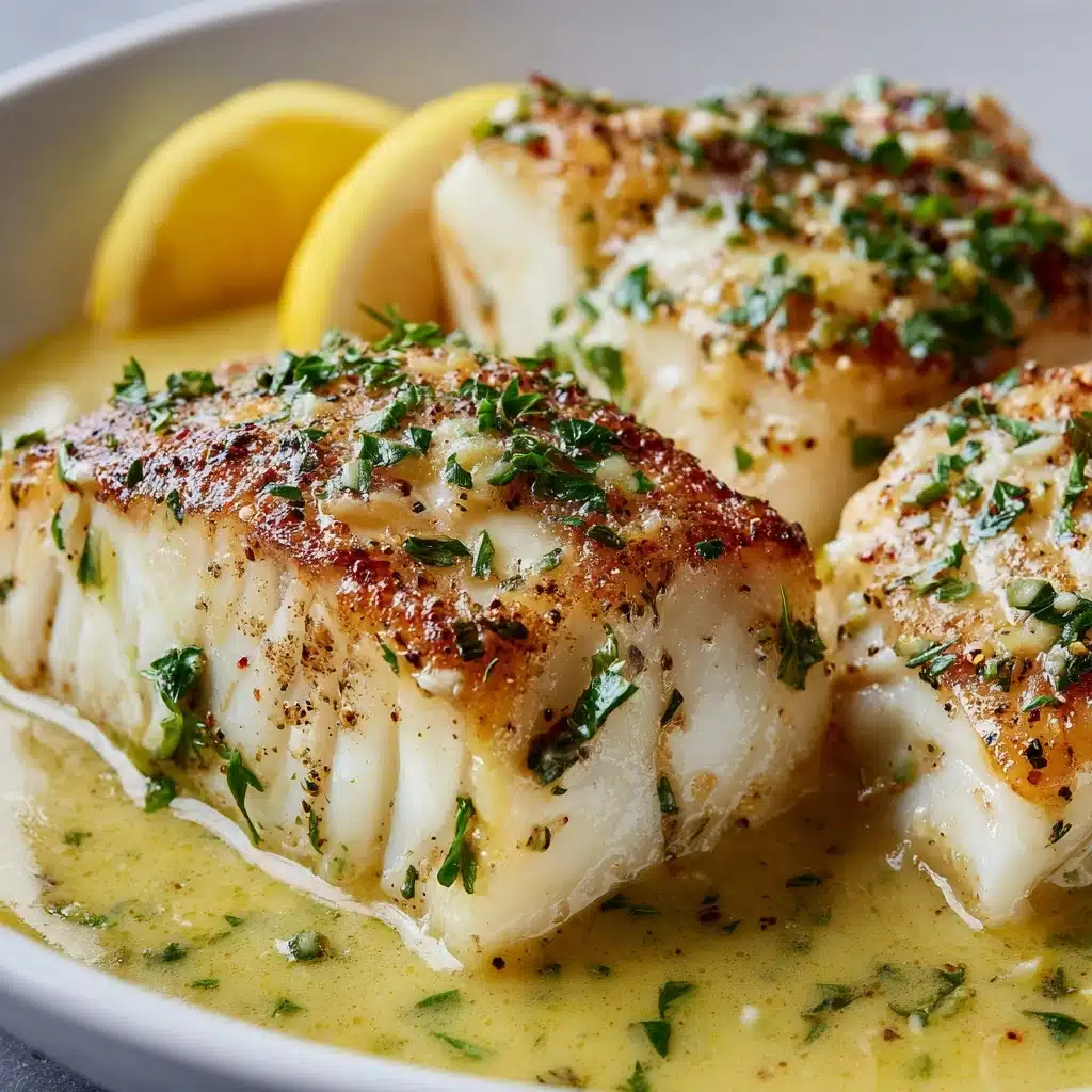 Tasty Baked Cod in Coconut Lemon Cream Sauce Recipe