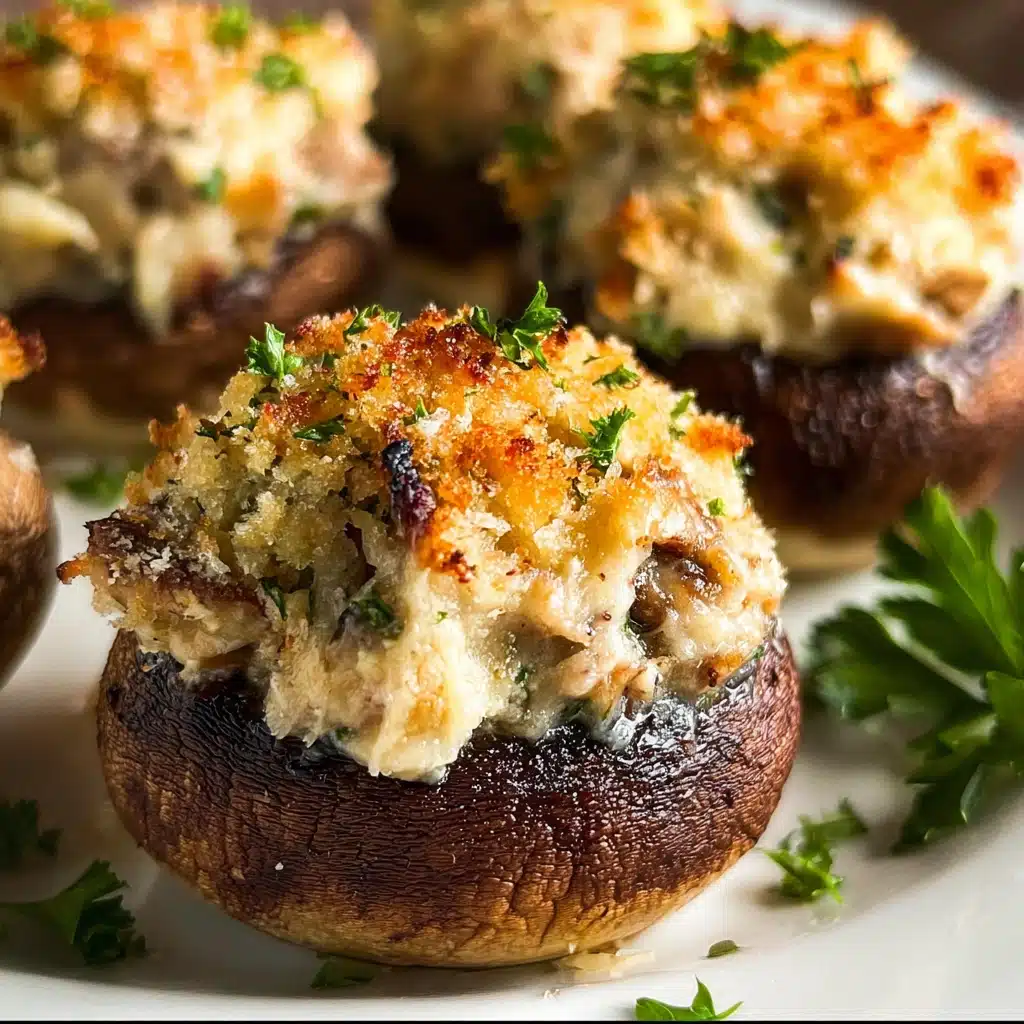 Chicken Stuffed Mushrooms Recipe - Recipe Image