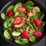 Strawberry, Snap Pea, and Mixed Green Salad Recipe