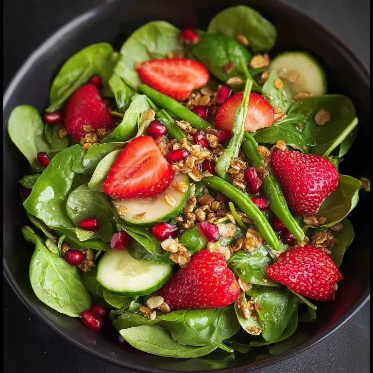 Strawberry, Snap Pea, and Mixed Green Salad Recipe