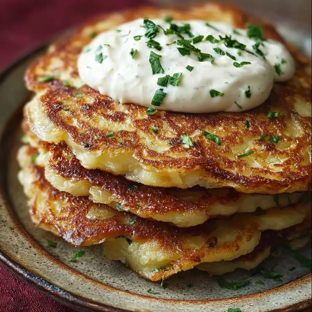 Deruny - Ukrainian Potato Pancakes Recipe - Recipe Image