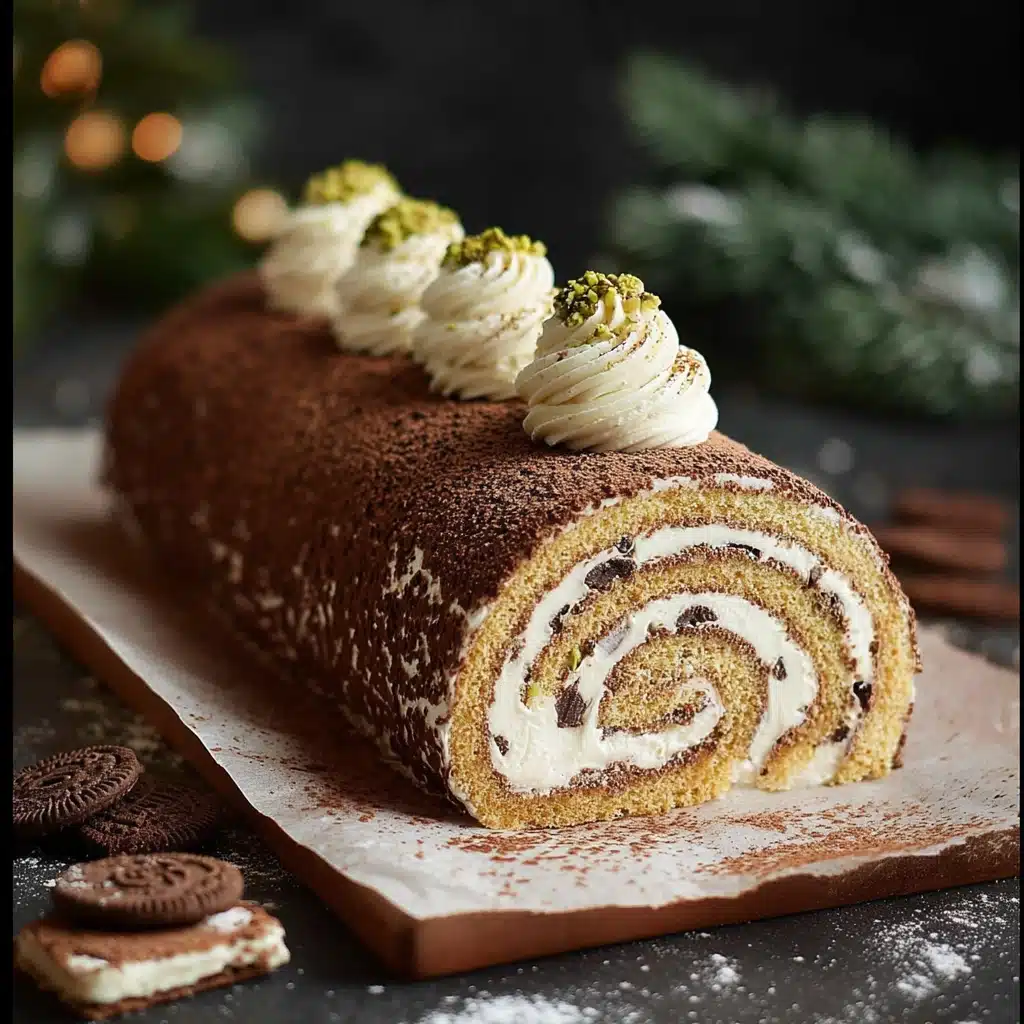 Tiramisu Yule Log Christmas Cake Recipe