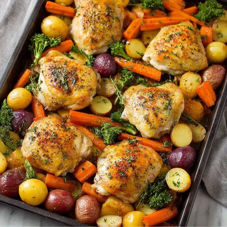 One Pan Chicken and Vegetables Dinner Recipe