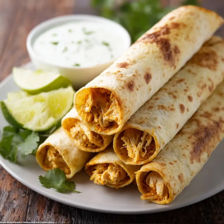 Oven Baked Chicken Taquitos Recipe