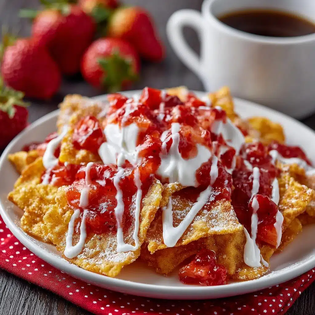 Strawberry Cheesecake Nachos Recipe - Recipe Image