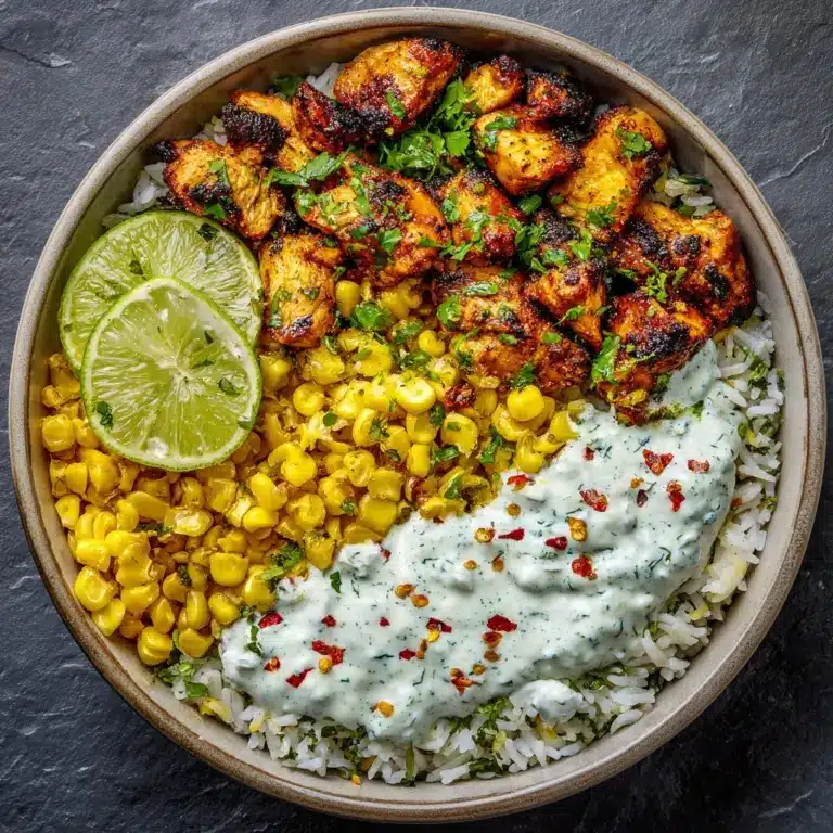 Street Corn Chicken Rice Bowl Recipe