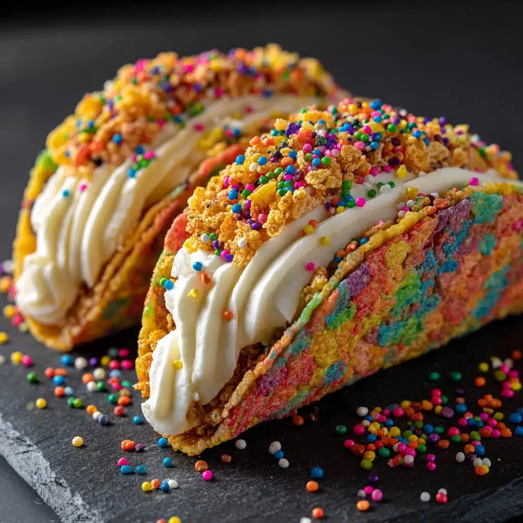 Fruity Pebbles Cheesecake Tacos Recipe