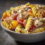 Mediterranean Chicken Pasta Salad Recipe