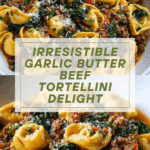 Garlic Butter Beef and Spinach Tortellini Recipe
