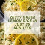 Greek Lemon Rice Recipe (35-Minutes) Recipe