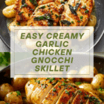 Creamy Garlic Chicken Gnocchi Skillet Recipe