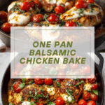One Pan Balsamic Chicken Recipe